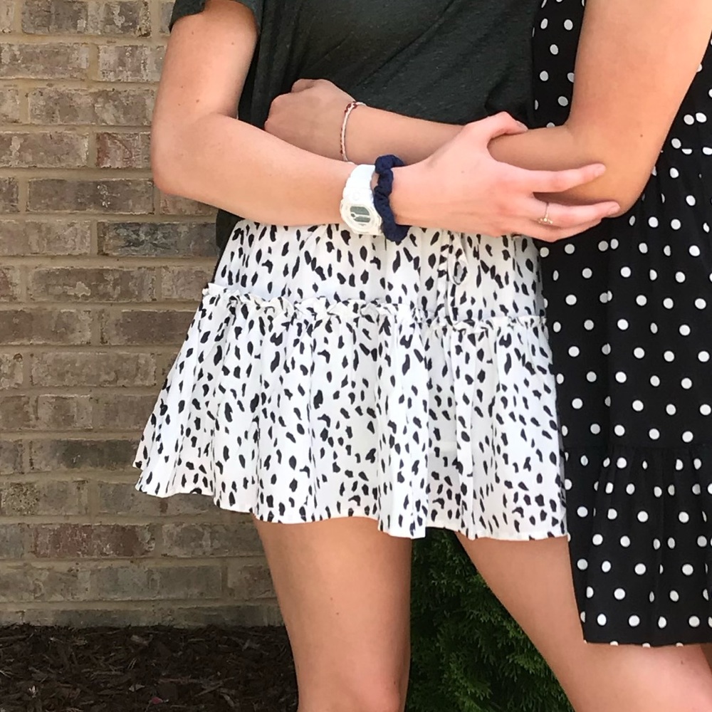 speckled skirt